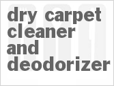 recipe for dry carpet cleaner and deodorizer