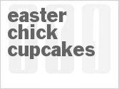 recipe for easter chick cupcakes