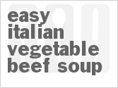 recipe for easy slow cooker italian vegetable-beef soup