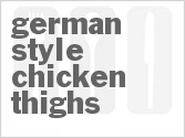 recipe for german-style chicken thighs