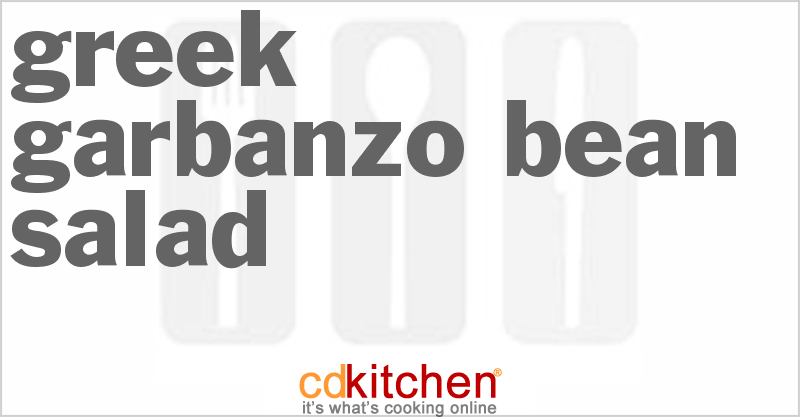 Greek Garbanzo Bean Salad - CDKitchen.com