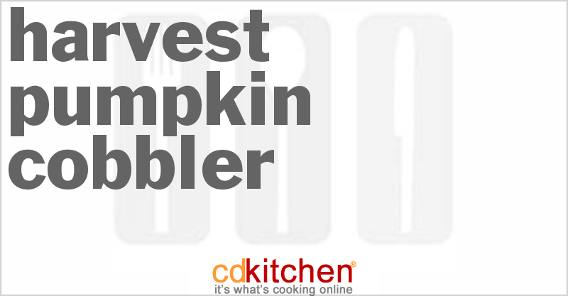 Harvest Pumpkin Cobbler - CDKitchen.com