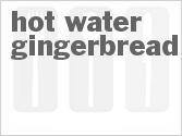 recipe for hot water gingerbread