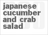 recipe for japanese cucumber and crab salad