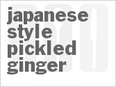 recipe for japanese-style pickled ginger