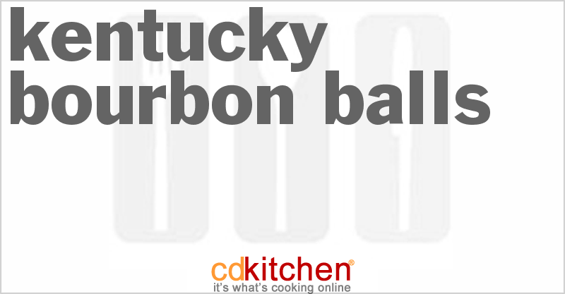 Kentucky Bourbon Balls - CDKitchen.com