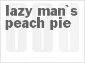 recipe for lazy man's peach pie