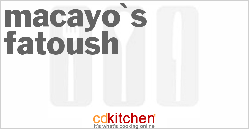 Macayo's Fatoush - CDKitchen.com