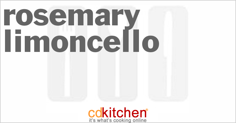 Rosemary Limoncello - CDKitchen.com