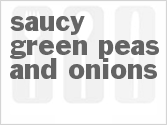 recipe for slow cooker saucy green peas and onions