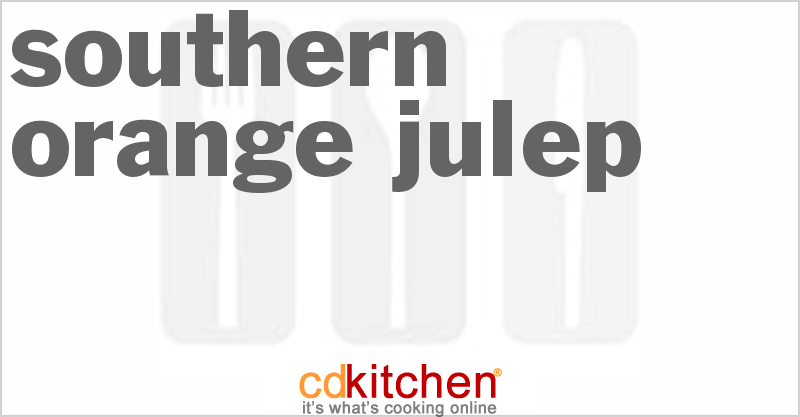 Southern Orange Julep - CDKitchen.com