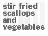 recipe for stir-fried scallops and vegetables