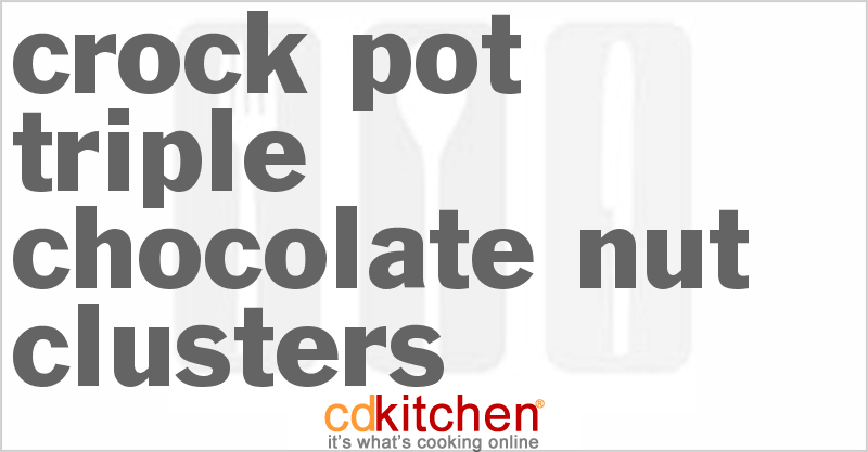 Triple Chocolate-Nut Clusters - CDKitchen.com