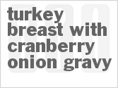 recipe for slow cooker turkey breast with cranberry-onion gravy