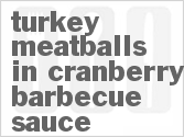 recipe for slow cooker turkey meatballs in cranberry barbecue sauce