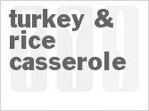 recipe for turkey & rice casserole
