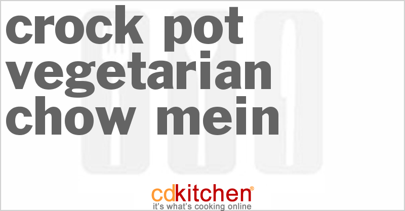Vegetarian Chow Mein - CDKitchen.com