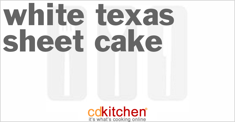 White Texas Sheet Cake - CDKitchen.com