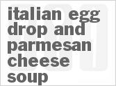Italian Egg Drop and Parmesan Cheese Soup