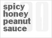 Spicy Honey Peanut Sauce