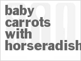 recipe for baby carrots with horseradish