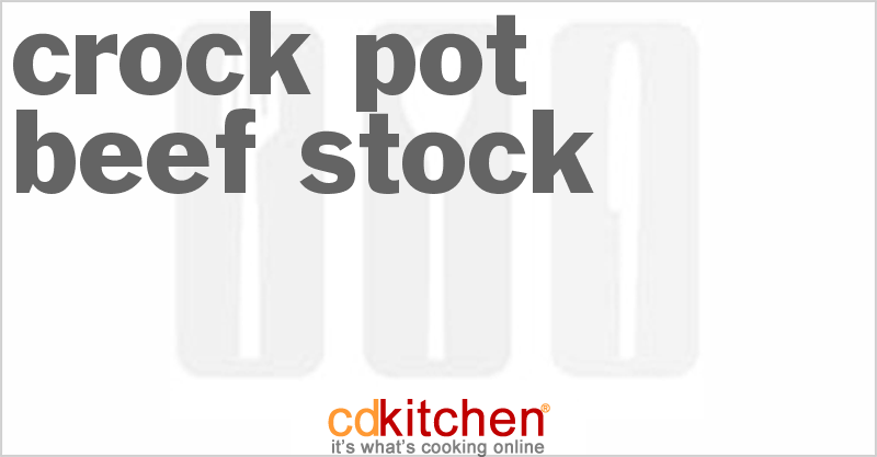 Beef Stock - CDKitchen.com