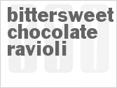 recipe for bittersweet chocolate ravioli