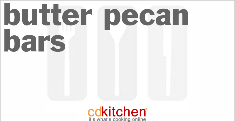 Butter Pecan Bars - CDKitchen.com