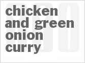 recipe for chicken and green onion curry