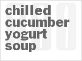 recipe for chilled cucumber yogurt soup