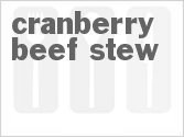 recipe for cranberry beef stew