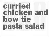 recipe for curried chicken and bow tie pasta salad