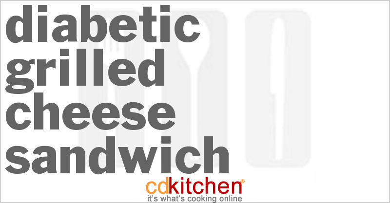 Diabetic Grilled Cheese Sandwich - CDKitchen.com