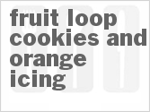 recipe for froot loop cookies and orange icing