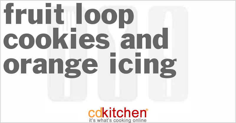 Froot Loop Cookies And Orange Icing - CDKitchen.com