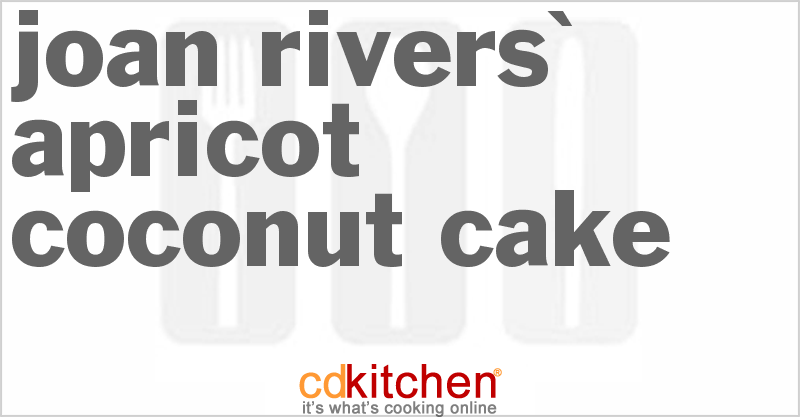 Joan Rivers' Apricot Coconut Cake - CDKitchen.com