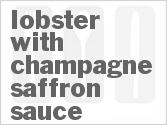 recipe for lobster with champagne-saffron sauce