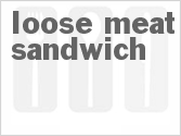 recipe for loose meat sandwich