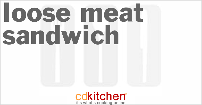Loose Meat Sandwich - CDKitchen.com