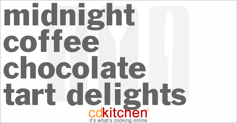Midnight Coffee Chocolate Tart Delights - CDKitchen.com