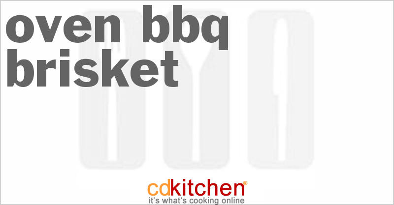 Oven BBQ Brisket - CDKitchen.com