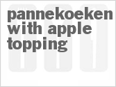 recipe for pannekoeken with apple topping