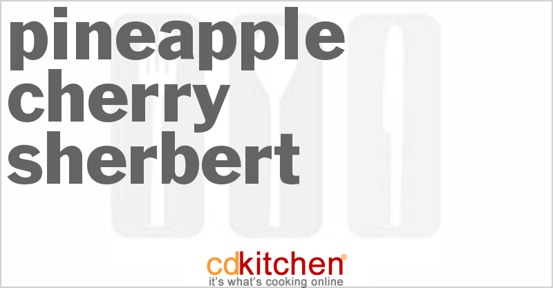 Pineapple-Cherry Sherbet - CDKitchen.com