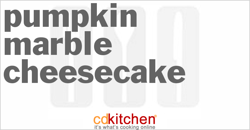 Pumpkin Marble Cheesecake - CDKitchen.com
