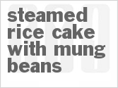 recipe for steamed rice cake with mung beans