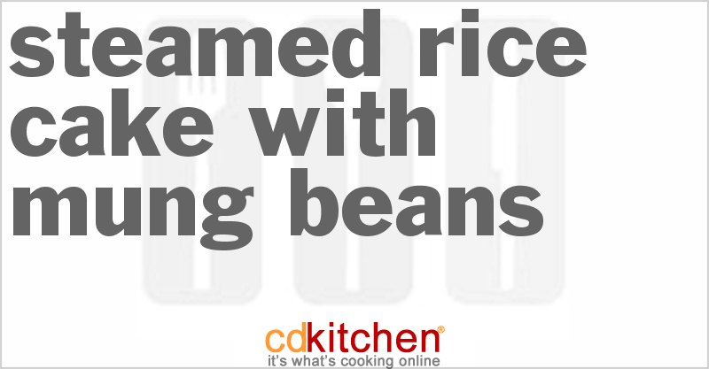Nokdoo Ciru Pyun (Steamed Rice Cake with Mung Beans) - CDKitchen.com