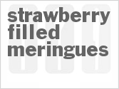 recipe for strawberry-filled meringues
