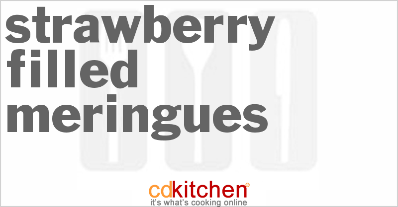 Strawberry-Filled Meringues - CDKitchen.com