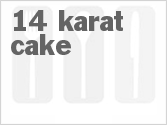 recipe for 14 karat cake
