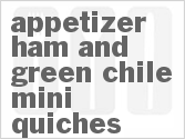 Appetizer Ham And Green Chile Mini-Quiches